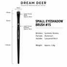 Dream Deer Small Eyeshadow Brush #15 measurements