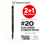 Dream Deer #20 DUAL ENDED EYEBROW BRUSH — SYNTHETIC FIBER — Buy 2 Free 1 cover