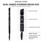 Dream Deer Dual Ended Eyebrow Brush #20 details and materials