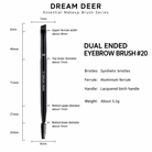 Dream Deer Dual Ended Eyebrow Brush #20 measurements