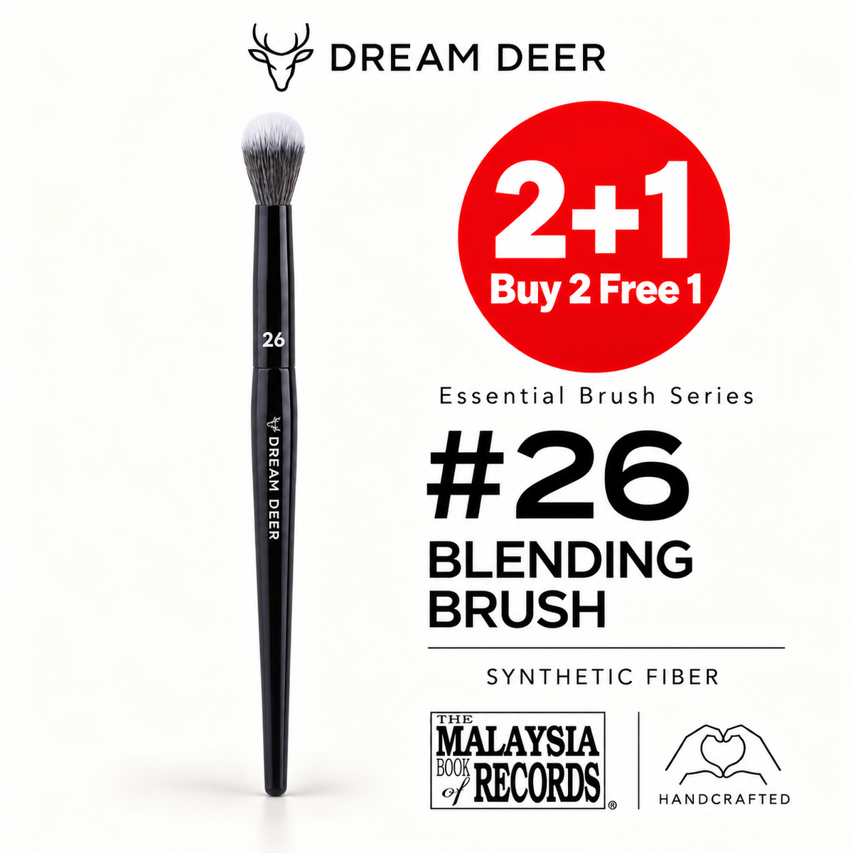 Dream Deer #26 BLENDING BRUSH — SYNTHETIC FIBER — Buy 2 Free 1 cover