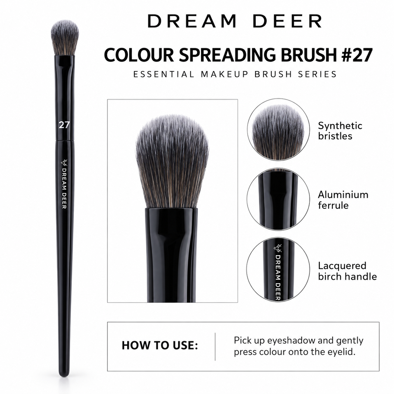 Dream Deer Colour Spreading Brush #27 details and materials