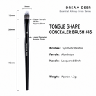 Dream Deer Tongue Shape Concealer Brush #45 measurements