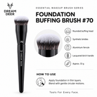 Dream Deer Foundation Buffing Brush #70 details and materials