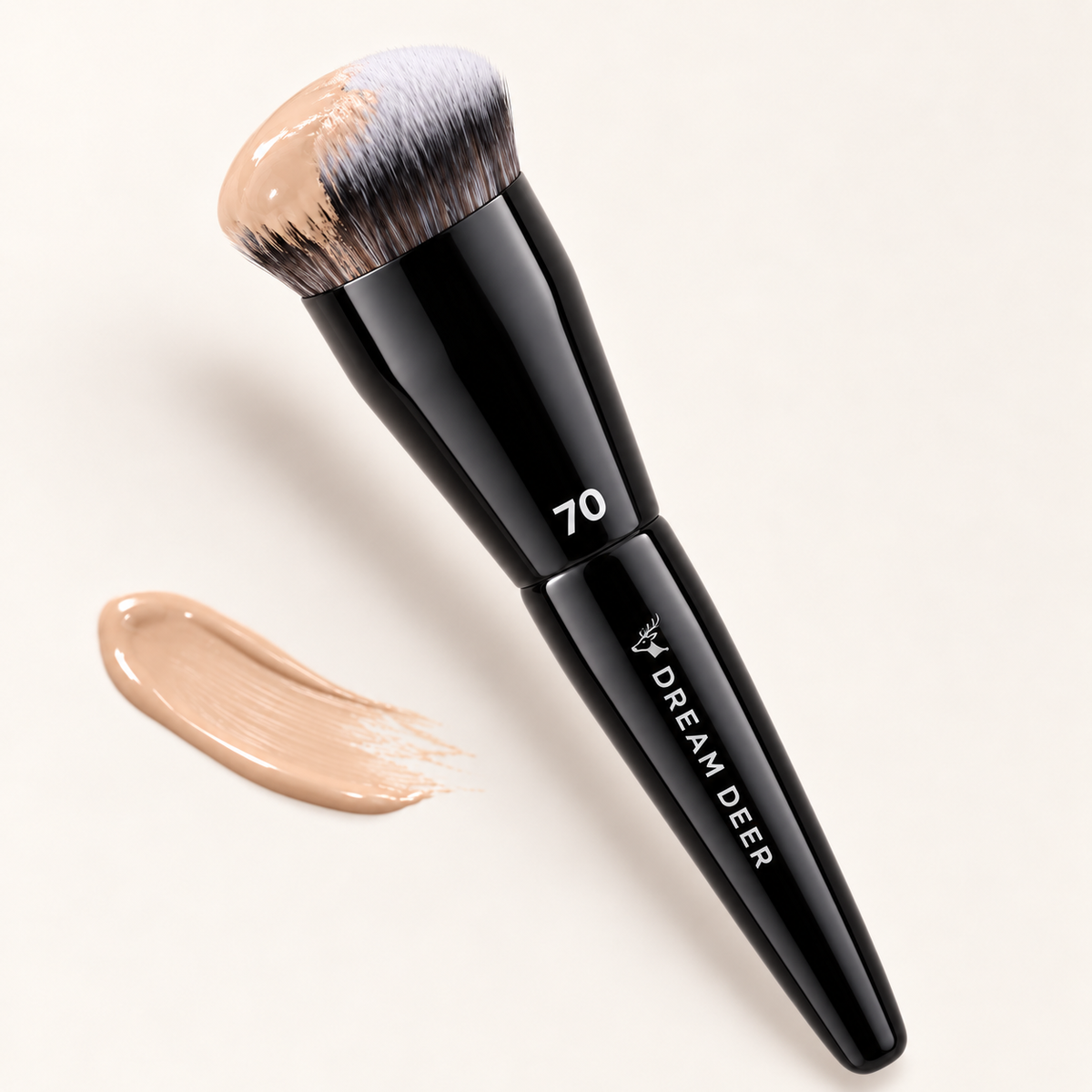 Dream Deer Foundation Buffing Brush #70 texture and application