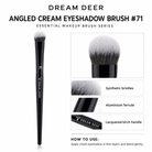 Dream Deer Angled Cream Eyeshadow Brush #71 details and materials
