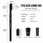 Dream Deer Eyelash Comb #80-Lash measurements