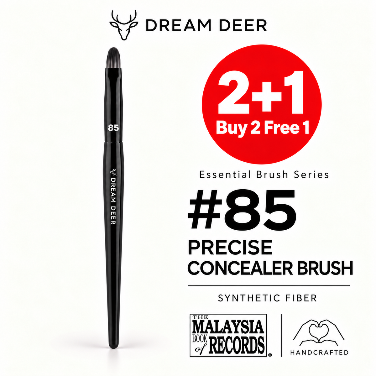 Dream Deer #85 PRECISE CONCEALER BRUSH — SYNTHETIC FIBER — Buy 2 Free 1 cover