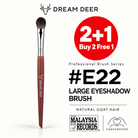 Dream Deer #E22 LARGE EYESHADOW BRUSH — NATURAL GOAT HAIR — Buy 2 Free 1 cover