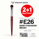 Dream Deer #E26 SHORT EYESHADOW BRUSH — PONY HAIR — Buy 2 Free 1 cover