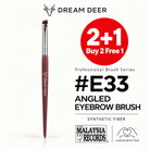 Dream Deer #E33 ANGLED EYEBROW BRUSH — SYNTHETIC FIBER — Buy 2 Free 1 cover