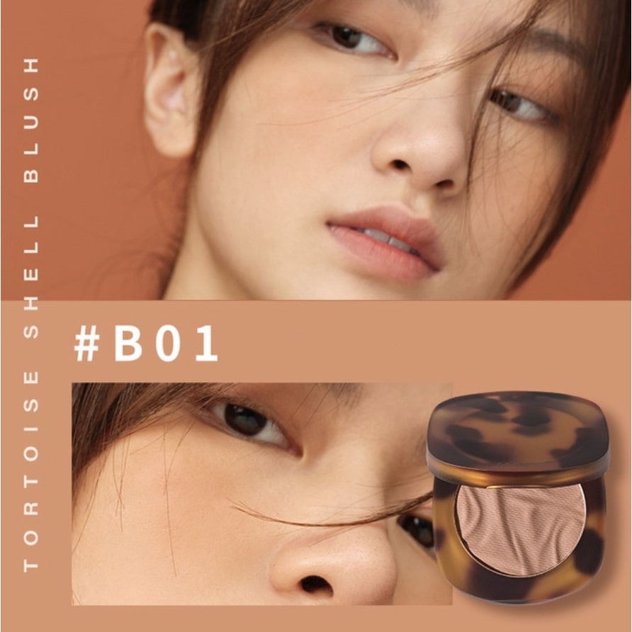 JOOCYEE Tortoise Shell Blush Retro Amber Blusher Joocyee