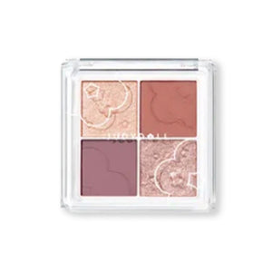 JUDYDOLL Flora Soft Cloud Series Eyeshadow Palette Judydoll 橘朵小花系列云朵4色眼影盘 朵朵盘奶茶盘大地盘 - 4 Shades