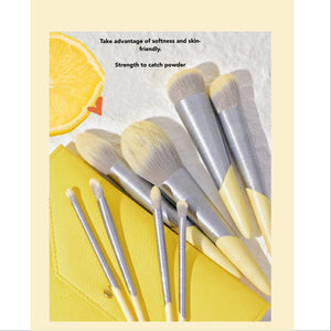 GOGO TALES Half Lemon 8pcs Makeup Brush Set Gogotales