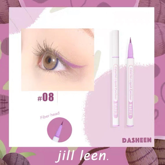 JILL LEEN Color Liquid Eyeliner Waterproof Long-lasting Jillleen 彩色眼线液笔防水持久极致细头