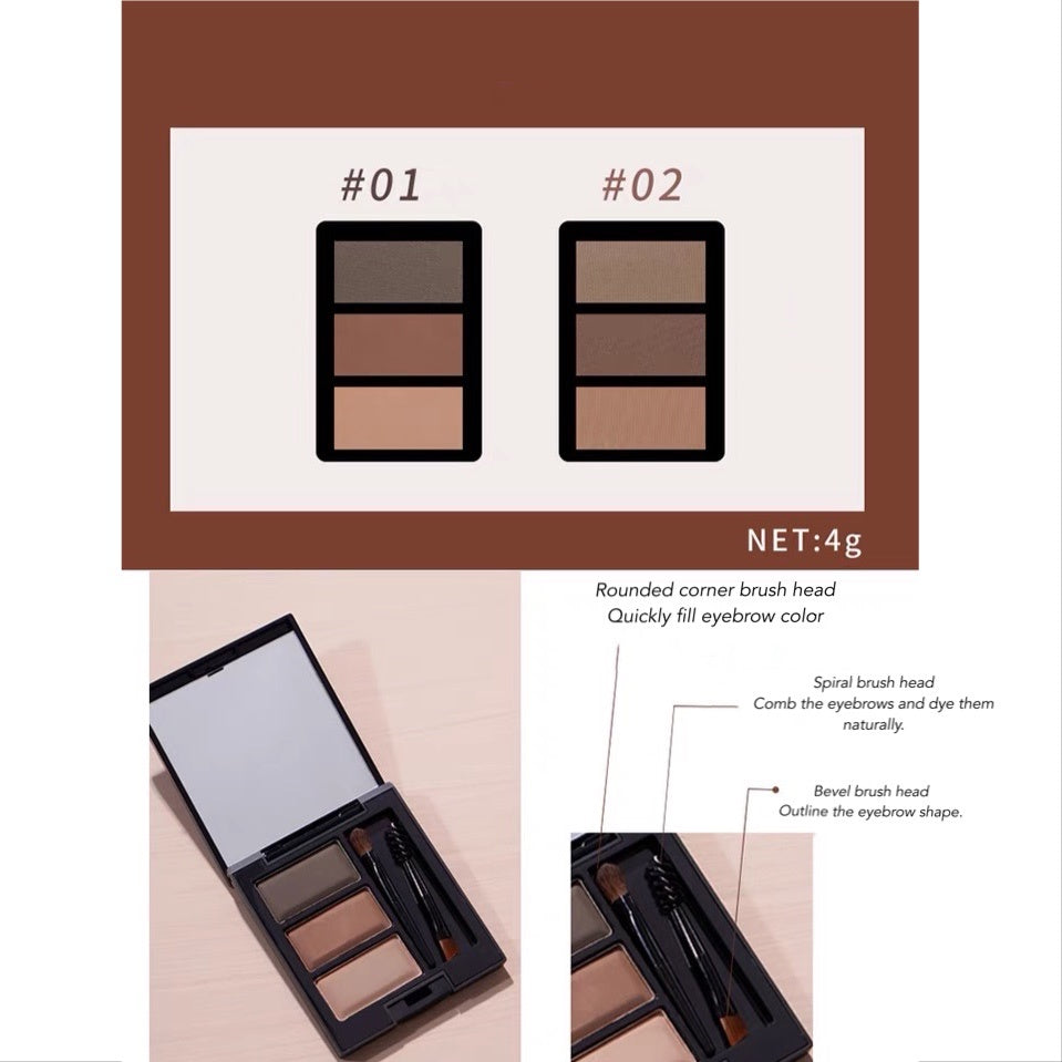 JILL LEEN Hardcover Eyebrow Powder Beginner-Friendly Waterproof Natural Long-lasting Jillleen 精装眉粉初学者防水自然不易掉色