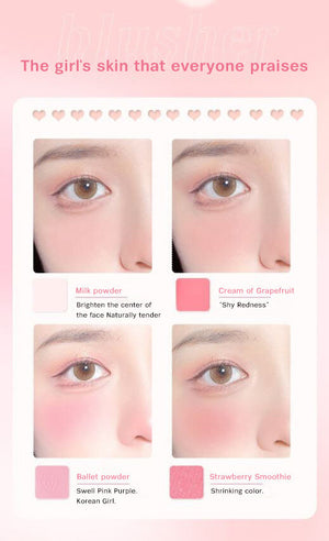 HOLD LIVE Little Pink Frozen Blush Powder Mist 4-Colour Blush Holdlive 小粉冻腮红粉雾四色腮红膏