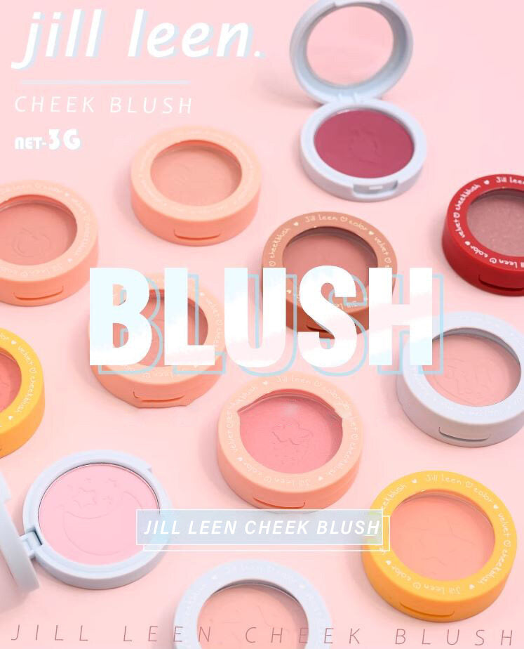 Jill Leen Colourful Soft Matte Baked Blush Blusher Jillleen 柔雾烘焙腮红 氛围感腮红盘