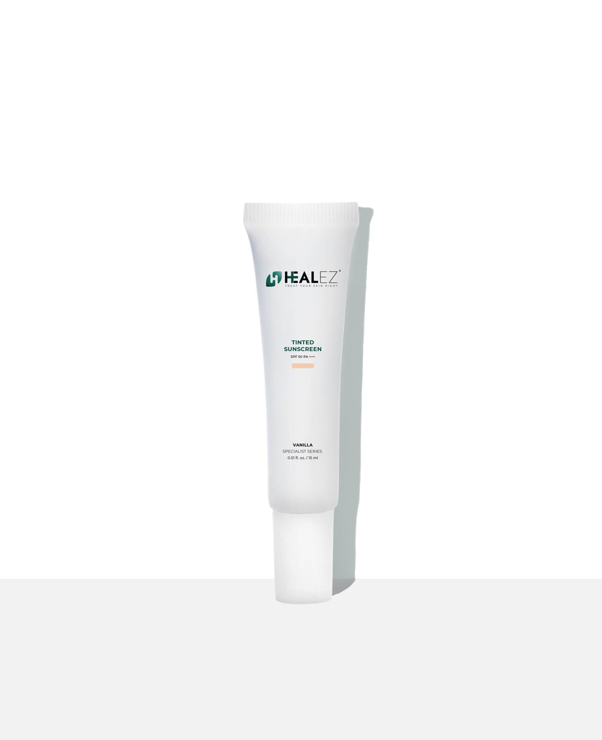 HEALEZ Tinted Sunscreen 15ml Vanilla — official product photo