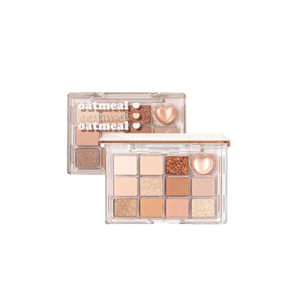 JILL LEEN Pretty & Beauty 12 Shades Eyeshadow Palette Jillleen 12色哑光奶茶眼影盘