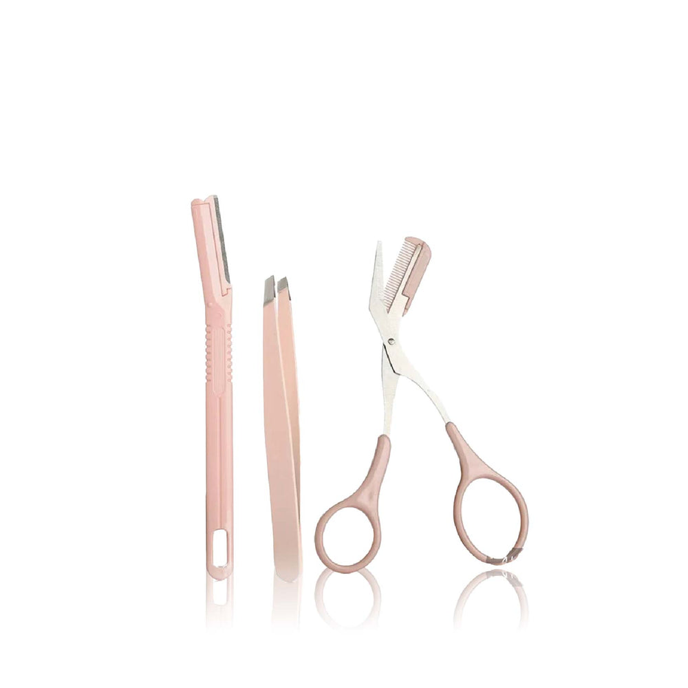 MALIAN Ultimate Brow Trimming Kit MALIAN Eyebrow Brow Tweezer Scissors Razor