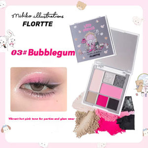 FLORTTE X MIKKO All In One Pallete Flortte 花落利亚 X Mikko 联名款软软派对系列多功能综合盘