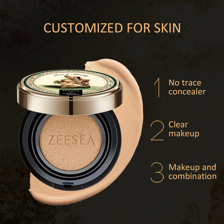 Product image ZEESEA X The British Museum Angel Cupid Series Cushion Foundation 滋色花漾气垫BB霜      分享:   最爱 (6) Product Information Section ZEESEA X The British Museum Angel Cupid Series Cushion Foundation 滋色花漾气垫BB霜