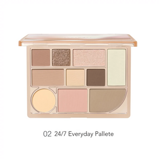 JUDYDOLL 10 Shade Multi-Functional Makeup Eyeshadow Palette Blush Contour Highlighter Judydoll 橘朵十色综合盘