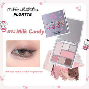 FLORTTE X MIKKO All In One Pallete Flortte 花落利亚 X Mikko 联名款软软派对系列多功能综合盘