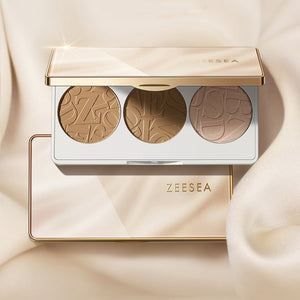 ZEESEA Tricolor Highlighter Contouring Palette 滋色光影三色修容粉饼