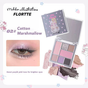 FLORTTE X MIKKO All In One Pallete Flortte 花落利亚 X Mikko 联名款软软派对系列多功能综合盘