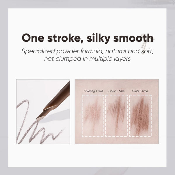 (COCO EXCLUSIVE) FLORTTE Dimensional Chopper Eyebrow Pencil 花洛莉亚立体小砍刀眉粉笔防水持久自然眉笔