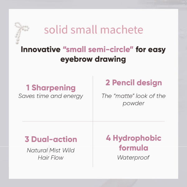 (COCO EXCLUSIVE) FLORTTE Dimensional Chopper Eyebrow Pencil 花洛莉亚立体小砍刀眉粉笔防水持久自然眉笔