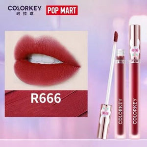 COLORKEY X POP MART Lip Gloss Velvet Matte & Watery Mirror Texture Liquid Lipstick Colorkey 珂拉琪泡泡玛特空气唇釉丝绒雾面镜面