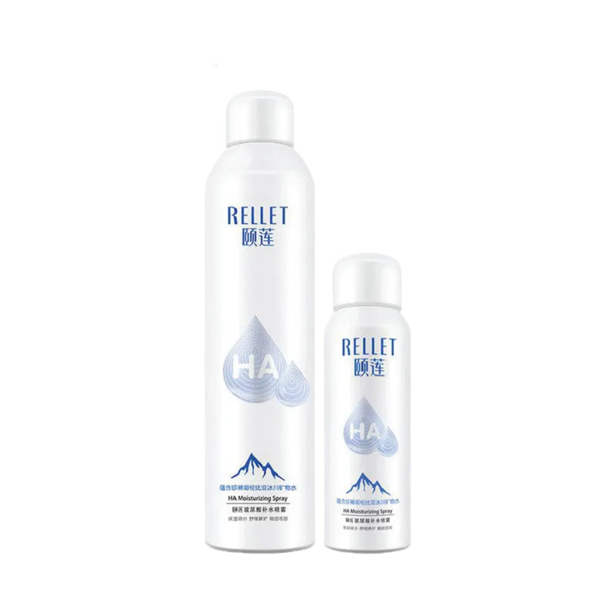 RELLET Sodium Hyaluronate Moisturising Spray — white background product cover