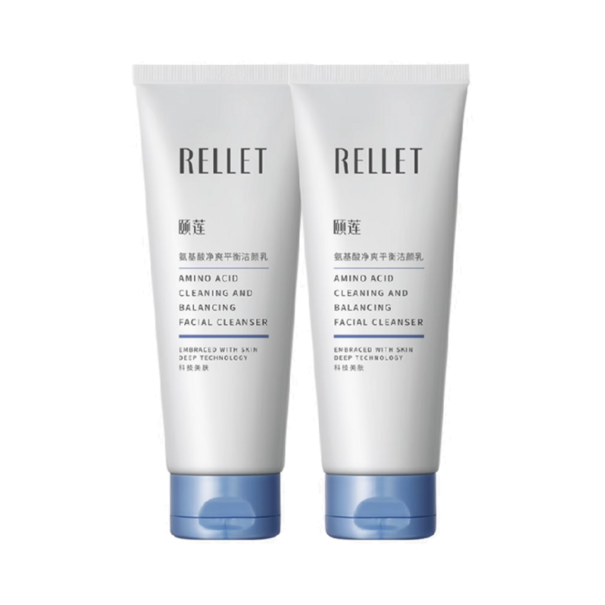 RELLET Amino Acid Cleaning And Balancing Facial Cleanser (100g) white background cover